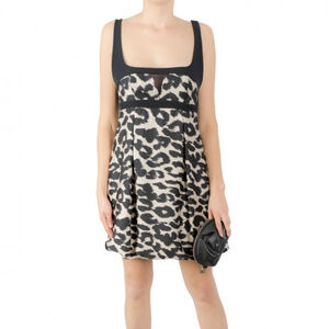 Mangano Pittston Spotted Leopard Print Dress